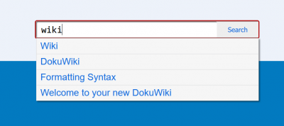 Nuropa: Suchfeld in DokuWiki